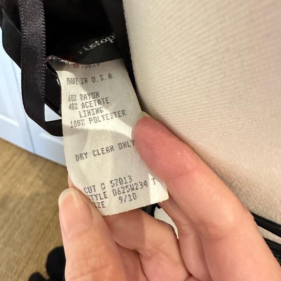 Jodi Kristopher mermaid gown black size 9/10 - Picture 4 of 6